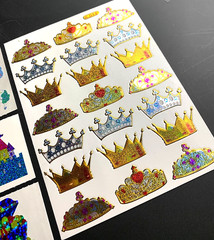 DISNEY UNICORN PRINCESS SLEEPING BEAUTY VTG stickers prism prismatic glitter