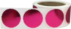 Envelope Seals Serrated Edge Color Labels | 2″ inch | 500 Pack | Pick One Color