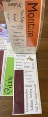 JoAnn States USA Travel Scrapbook Essentials Value Sticker Packs Craft Lot Of 7