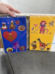Vintage 1980s Sticker Album Collection Pac-Man Donkey Kong Qbert Bears Huge Lot