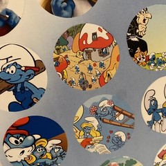 1 Sheet Stickers, The Smurfs , New, For Kids