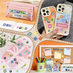 850 Pcs Vintage Letter Stickers Set, Self-Adhesive ABC Alphabet for Crafts