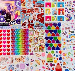 Sticker Lot 199+ Stickers, SUNSHINE SUNNY HAPPY FACE SMILEY COLORFUL SUN RAINBOW
