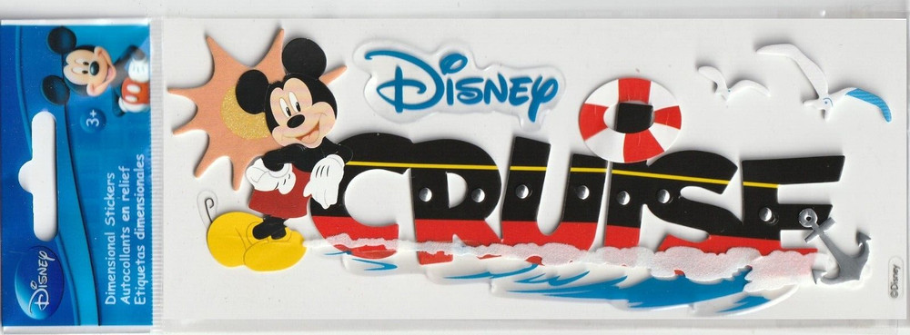 Licensed by Disney DISNEY CRUISE Theme 3-D Stickers 88576 FAST FREE shipping!