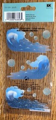 Jolees Vellum Waves Surfing Sun Beach Tropical Island Vacation Scrapbook Sticker