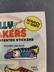 Vintage Scratch & Sniff Sticker Sheet- Silly Sneakers Bubblegum – Sticker Store