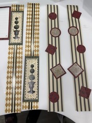 Holiday gathering/victorian Christmas Premade Scrapbook Borders W/ CM Products
