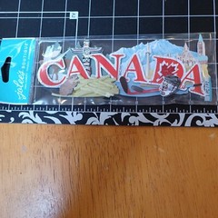 SCRAPBOOK STICKER Title Travel CANADA TOTEM Beaver Hockey Maple Leaf Moose Spire