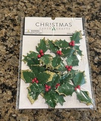 Lot of 14 Hobby Lobby CHRISTMAS Embellishments Scrapbook Cards Open Packages