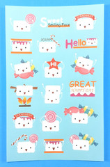 Marshmallow Passion Fruit Scented Scratch & Sniff Sticker Sheet
