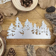 Christmas Tree Line Metal Die Cuts for Card Making,Merry Christmas Tree Snowfake