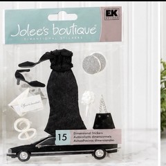 Jolee’s Boutique Dimensional Stickers Lot of 2 Cheerleader & Evening Out NIP