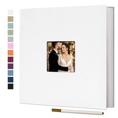 Vienrose Large Self-Adhesive Photo Album Linen Scrapbook 40 Pages 4×6 8×10 DIY