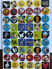 Vintage Stickers/rub ons Mixed Lot Disney,Holiday,Sesame Street, animals