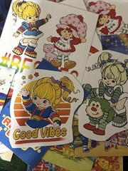 60 + piece ( Rainbow Bright ) Junk Journal Ephemera read description