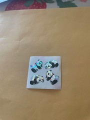 Vintage 1980s Great Seven Prism Panda Stickers