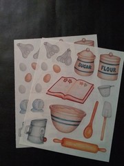 Creative Memories ~ Block Stickers ~ 4″ x 5″ ~ Christmas Baking ~ Lot of Two