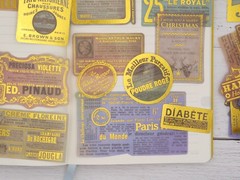 Vintage advertisement gold foil Washi Stickers | poster ads sticker washi stick