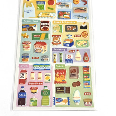 Japanese Miniature Supermarket Stickers Food Daily Items Kawaii Made in Japan