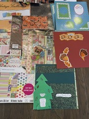 1 POUND Curated Scrapbooking Paper Lot 12×12 Mixed Design Themes Junk Journaling