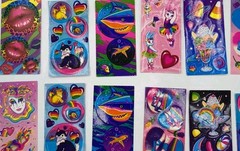 Sticker Lot LISA FRANK VINTAGE 90s NEW Unicorn Heart Music Clown Cat Ballet