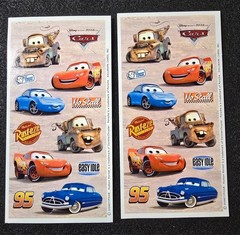 2 Sheets of Hallmark Stickers from Disney/Pixar Cars Movie