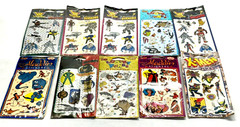 Lot of 10 Vintage 90s Stickers – X-Men VR Troopers Looney Toons Aladdin – Sealed