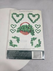Vintage 1994 Plaid Rub-On Transfers Lot 2 Ivy Nature Pigs Country Critters Craft