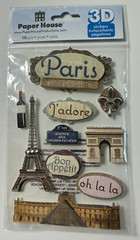 Paper House 3D Embellishment Dimensional Stickers-Variations Available-U Choose