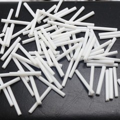 600 Glass Tube Bugle Beads 2X16mm Opaque White + Storage Box
