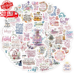 300Pcs Inspirational Christian Stickers – Bible Verse Designs for Journaling, M
