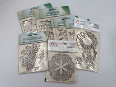 Mixed Lot of SCAPINIEC Laser Cut CHIPBOARD, 7 + 2 Laserowe, Various Themes, NEW
