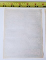 VTG HALLOWEEN STICKER 2 SHEETS BLACK ORANGE BOO SCARY HORROR MONSTER GHOST DECAL