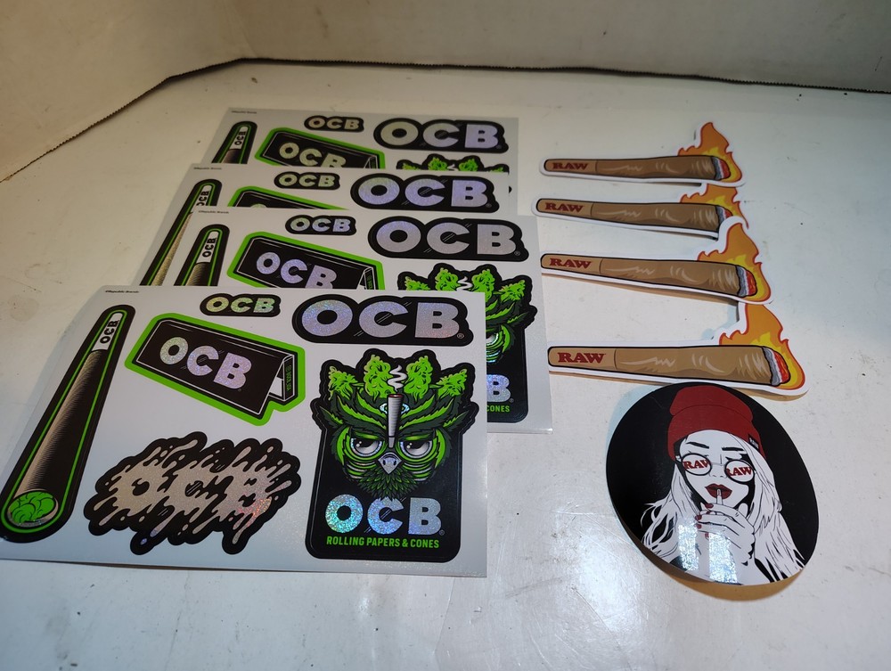 Lot Of OCB & Raw Stickers (29)