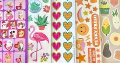 10 WHOLESALE bulk sticker pack, HUGE variety of themes characters animals & more