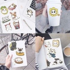 Cute Cat Vinyl Stickers – 15 Random Pieces