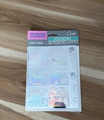 Hologram Holographic Rare Vintage Carlton Stickers 2 Sheets Dinosaur Sticker