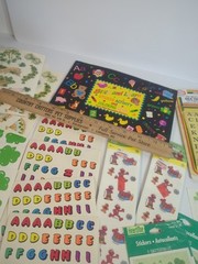 HUGE Vintage Sticker Lot & Sticker Book! St Patrick’s, Letters, Elmo, Sandylion