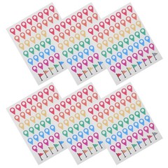 336 Pcs Peel-and-stick Indicator Labels Colored Stickers Classroom Geography