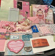 Ballet Love Scrapbooking Embellishments , 2 Books for Junk Journals,Ephemera