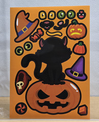 Halloween Make A Face Stickers Party Favors DIY Crafts 18 Sheets 6 Designs