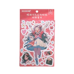 Kawaii Lolita Girls Paper Stickers Journal Planner Diary Decorative Crafts Kids
