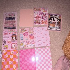Clear back cover for Kindle Colorsoft, cardstock inserts and book sticker bundle