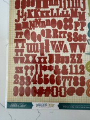 American Crafts Studio Calico Darling Dear Collection 181 Sticker Letter Phrases