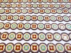 Retro Glitter Borders K&Company Red Blue 8pc Scrapbook Journal Cardstock 6″x3/8″