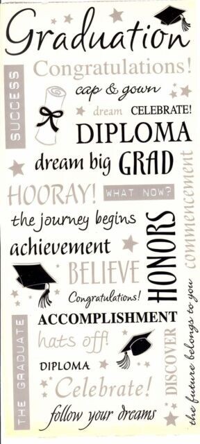 Graduation Congratulations Cap Gown Diploma Graduate Success Sandylion Stickers