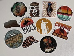 10 STICKERS WESTERN COWBOYS Journal Planner SCRAPBOOK COUNTRY WSIPVD