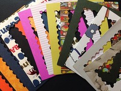 STAMP PICTURE FRAME LG. Die-cuts(4pc) 4″x3-1/2″Journaling •MADE IN USA•Memories