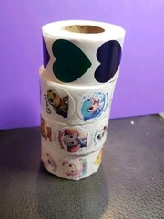 Lot Of 4 Sticker Rolls Amount On Each Roll Is Unknown