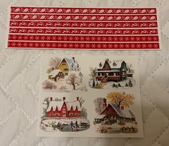 VTG The Gifted Line Christmas Scrapbooking Lot 12×12 Paper (10) Stickers (37)